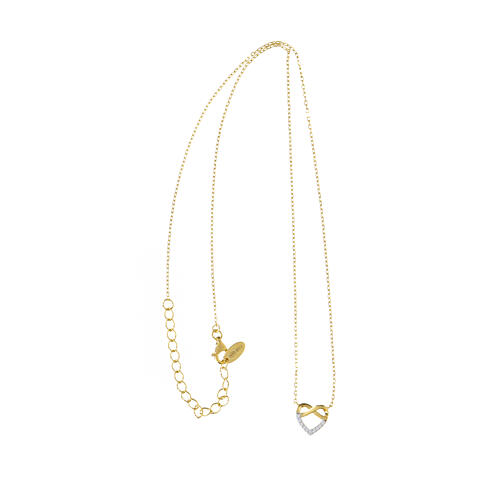 Collana cuore intreccio AMEN argento 925 3