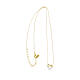 Collana cuore intreccio AMEN argento 925 s3