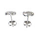 Orecchini argento 925 AMEN cuore intrecciato zirconi s2