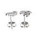 Orecchini cuore e stelle AMEN argento 925 zirconi s2
