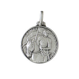 Medalha Santa Joana d'Arc prata 925 2 cm