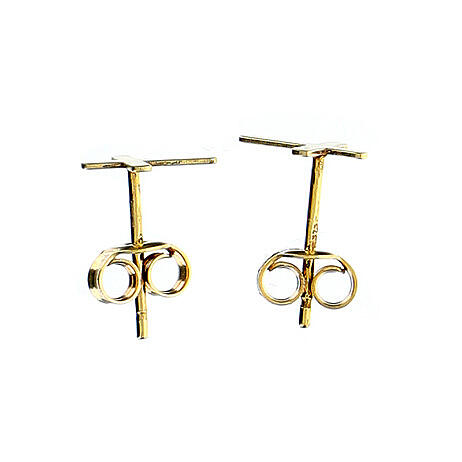 Boucles d'oreilles croix or 9K AMEN 2