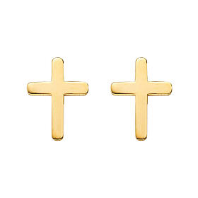 Orecchini croce oro 9 Kt AMEN