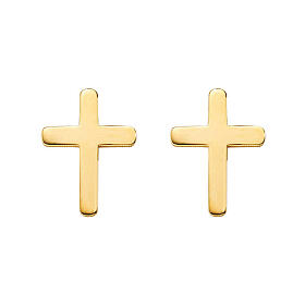 AMEN 9 kt gold cross earrings