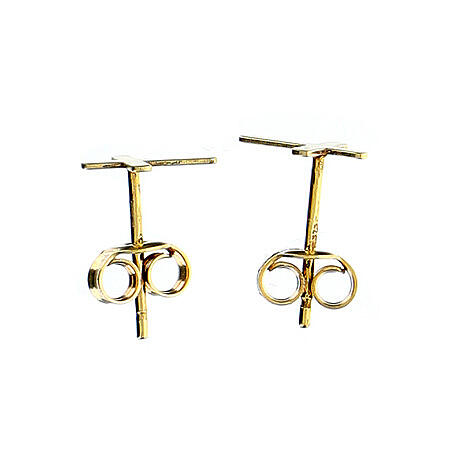AMEN 9 kt gold cross earrings 2