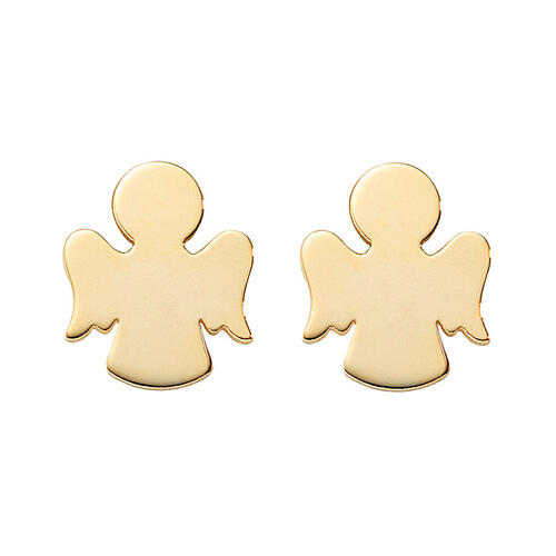 Stud earrings AMEN, angel-shaped, 9K gold 1