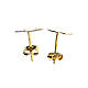 Stud earrings AMEN, angel-shaped, 9K gold s2