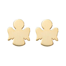 9 Kt gold AMEN angel earrings