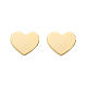 Stud earrings AMEN, heart-shaped, 9K yellow gold s1