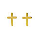 Pendientes colgantes AMEN oro 9 q cruz s1