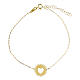 Bracciale cerchio con cuore AMEN oro 9 Kt s1