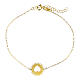 Bracciale cerchio con cuore AMEN oro 9 Kt s2