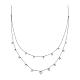 Double necklace by AMEN with small hearts, 925 silver s1