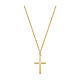 AMEN necklace with cross-shaped pendant, 9K gold s1