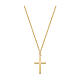 Collana con croce pendente AMEN oro 9 Kt s1