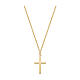 Cross pendant necklace 9 Kt gold AMEN  s1