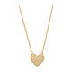 AMEN necklace with heart-shaped pendant, 9K gold s1