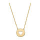 AMEN circle necklace with gold heart 9 Kt s1