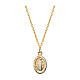Miraculous Mary necklace AMEN in 9 kt gold s1