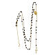 Rosenkranz, AMEN, 375er Gelbgold, schwarze Emaille, tragbar s2