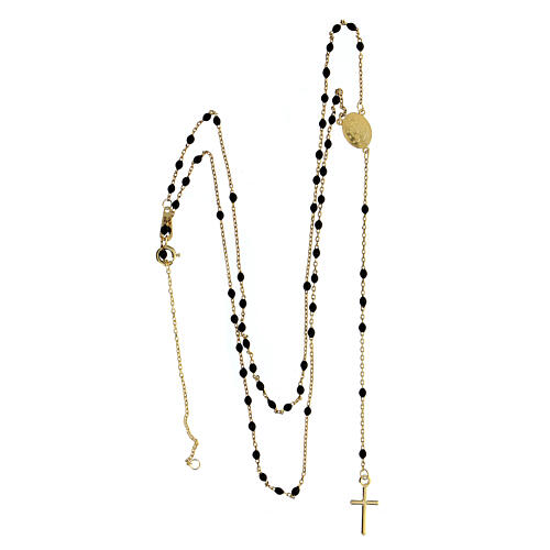 Collana rosario AMEN oro 9Kt e smalto 2
