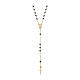 AMEN rosary necklace in 9Kt gold and enamel s1