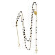AMEN rosary necklace in 9Kt gold and enamel s2