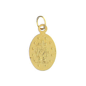 Anhänger, Wundertätige Medaille, AMEN, 375er Gelbgold, 1,1 cm