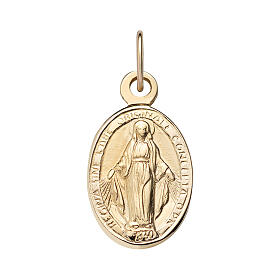 AMEN pendant of 9K gold, Miraculous Medal