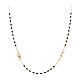 AMEN rosary choker, 9K gold, black beads s1