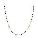 9 Kt gold AMEN choker rosary with black beads s1