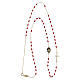 AMEN choker rosary necklace ruby ​​and 9 kt s2