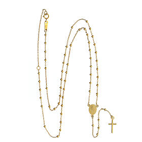 AMEN rosary necklace, 9K gold