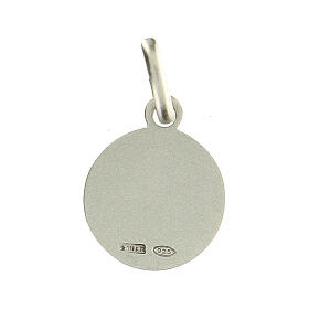 Medaglia argento 925 Santa Giovanna d'Arco 10 mm