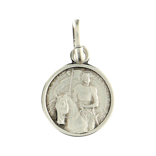 Medaglia argento 925 Santa Giovanna d'Arco 10 mm 1