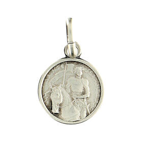 Medalha prata 925 Santa Joana d'Arc 10 mm