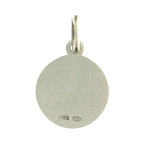 Medaglia Santa Giovanna d'arco argento 925 12 mm 2