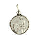 Medaglia Santa Giovanna d'arco argento 925 12 mm s1