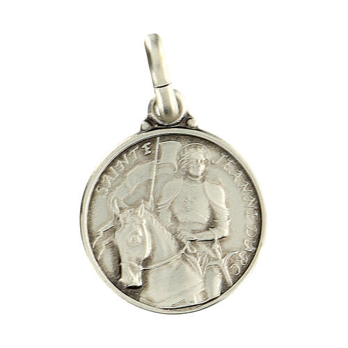 Round medal of Saint Joan of Arc, 925 silver, 0.055 in 1