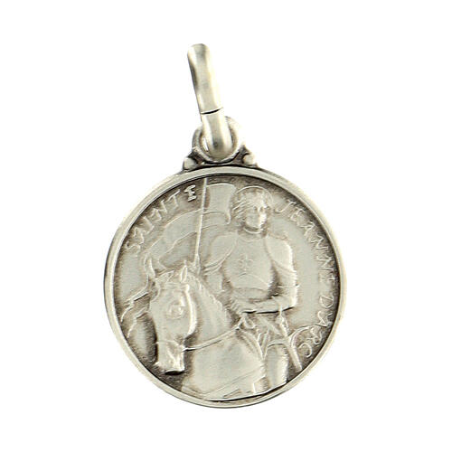 Saint Joan of Arc 925 silver medal 14 mm 1