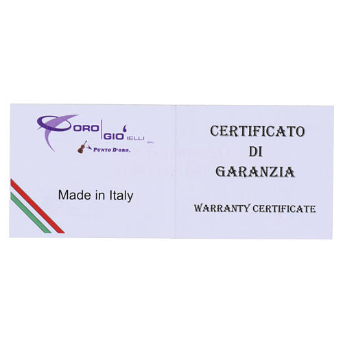 Scapulaire en or jaune 18k Vatican Notre-Dame du Mont Carmel et Sacré-Cœur de Jésus 5,4 g 5