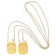 Yellow Gold Vatican Scapular Our Lady of Mount Carmel and Sacred Heart of Jesus 5.4g, 18 kt s6