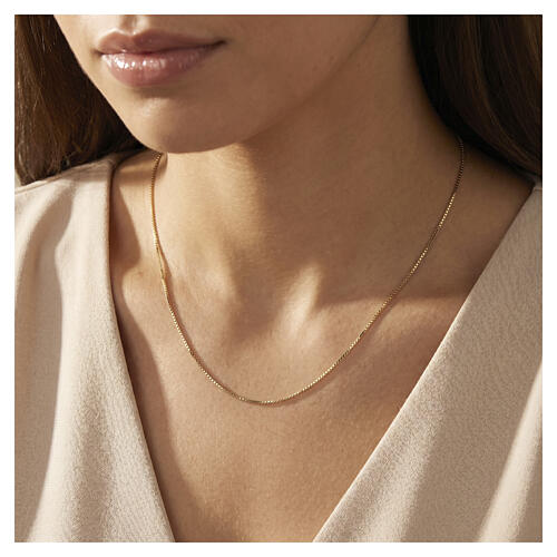 Venetian Box Chain 18 kt Yellow Gold 1.16 g, 50 cm 2