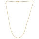 Corrente forçada com elos planos brilhante 50 cm ouro amarelo 18kt 1,9 g s3