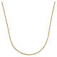 Chaîne jaseron ronde diamantée or jaune 18K 40 cm 1,58 g s1
