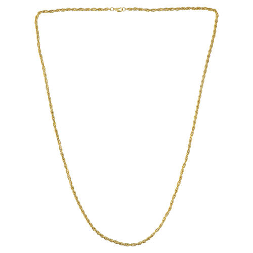 Catena dorata per croce pettorale con moschettone 95 cm 3