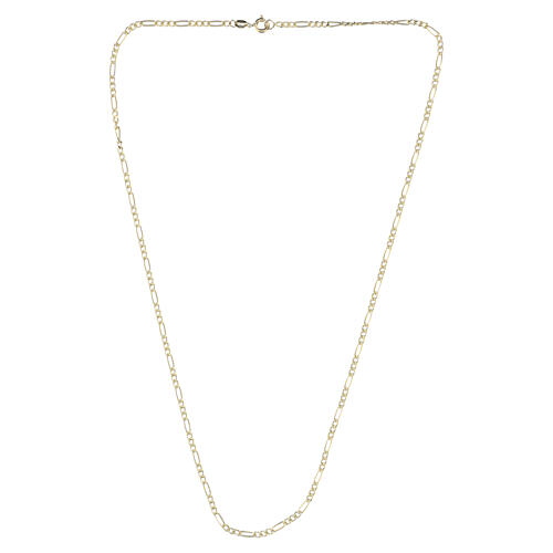 Łańcuszek figaro, naprzemienne ogniwa, złoto 18 kt, 45 cm, 2,5 g 3