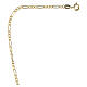 Figaro Chain with Alternating Links 45 cm in 18 kt Yellow Gold, 2.5 g s4