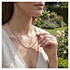 Łańcuszek grumetta 45 cm, złoto 18 kt (750), diamentowane ogniwa, 2,1 g s2