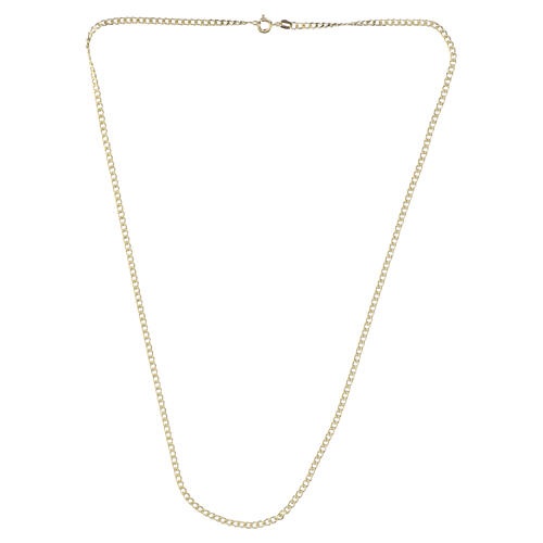 Catena gourmette 45 cm in oro 18 kt taglio a diamante 2,75 gr 3